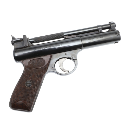 77 - A WEBLEY .177 SENIOR AIR PISTOL NUMBER 468. A Webley 'Senior' Air Pistol, Webley and Scott Ltd Birmi... 
