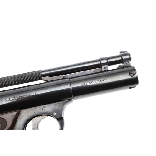 77 - A WEBLEY .177 SENIOR AIR PISTOL NUMBER 468. A Webley 'Senior' Air Pistol, Webley and Scott Ltd Birmi... 