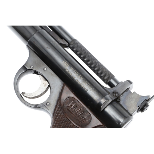 77 - A WEBLEY .177 SENIOR AIR PISTOL NUMBER 468. A Webley 'Senior' Air Pistol, Webley and Scott Ltd Birmi... 