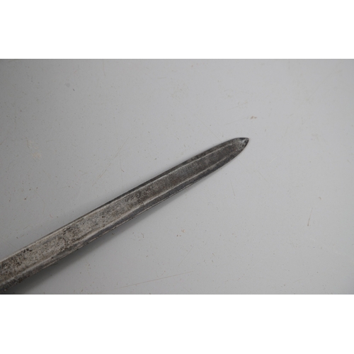 80 - A FINE 1796 PATTERN INFANTRY OFFICERS SWORD AND SCABBARD. With an 80 cm straight, fullered single ed... 