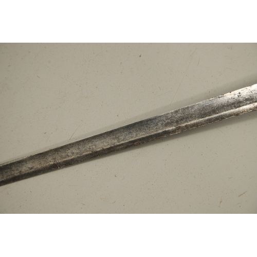 80 - A FINE 1796 PATTERN INFANTRY OFFICERS SWORD AND SCABBARD. With an 80 cm straight, fullered single ed... 