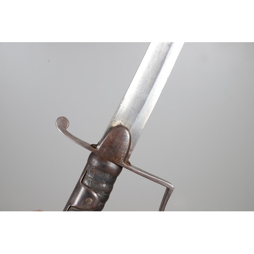 82 - A 1796 LIGHT CAVALRY OFFICER'S SWORD AND SCABBARD. With a broad 82 cm curved, single edged, pointed ... 