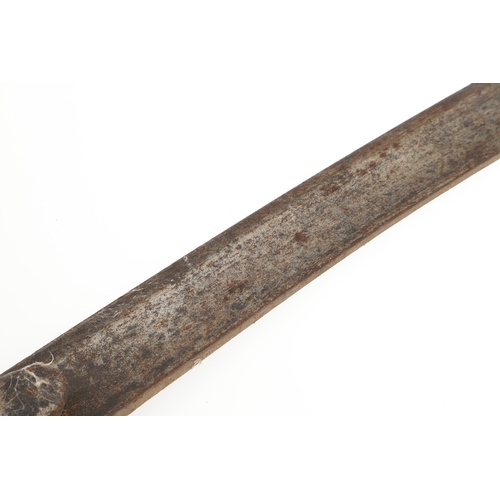 83 - A 1796 PATTERN LIGHT CAVALRY OFFICER'S SWORD. With a broad 82 cm curved, single edged, pointed blade... 