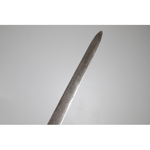 84 - AN 18TH CENTURY SCOTTISH BASKET HILTED SWORD BY ANDREA FERRARA. With an 88 cm tapering broad blade w... 