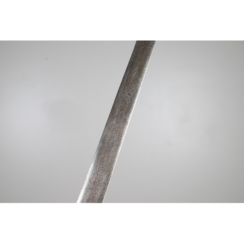 84 - AN 18TH CENTURY SCOTTISH BASKET HILTED SWORD BY ANDREA FERRARA. With an 88 cm tapering broad blade w... 