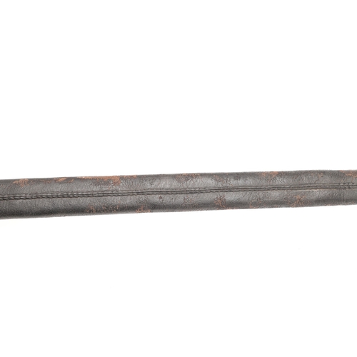 85 - AN 1804 PATTERN NAVAL BOARDING CUTLASS AND SCABBARD. With a broad 75.5 cm straight flat blade, with ... 