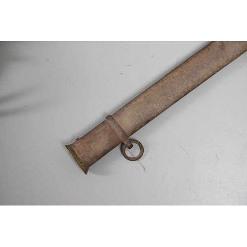86 - A VICTORIAN 1821 PATTERN SWORD AND SCABBARD BY HENRY WILKINSON. With a well decorated 88 cm pointed,... 
