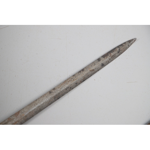 86 - A VICTORIAN 1821 PATTERN SWORD AND SCABBARD BY HENRY WILKINSON. With a well decorated 88 cm pointed,... 