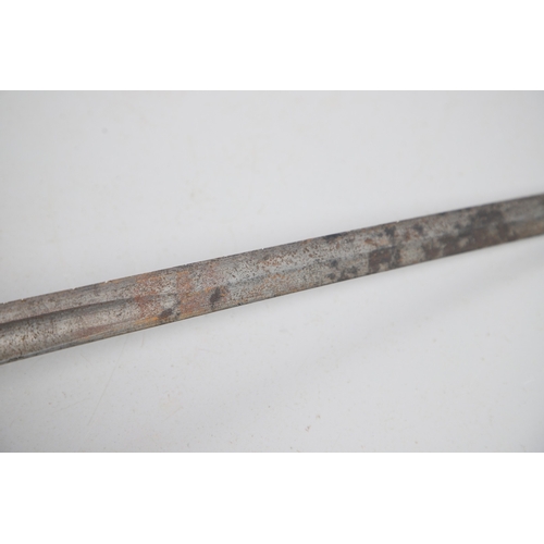 86 - A VICTORIAN 1821 PATTERN SWORD AND SCABBARD BY HENRY WILKINSON. With a well decorated 88 cm pointed,... 