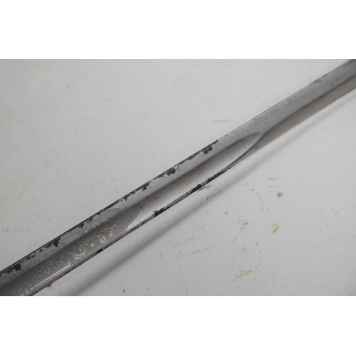 87 - A GEORGE V ROYAL ARTILLERY 1821 PATTERN SWORD AND SCABBARD BY G. B. WINTER AND SON. With an 89 cm po... 