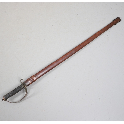87 - A GEORGE V ROYAL ARTILLERY 1821 PATTERN SWORD AND SCABBARD BY G. B. WINTER AND SON. With an 89 cm po... 