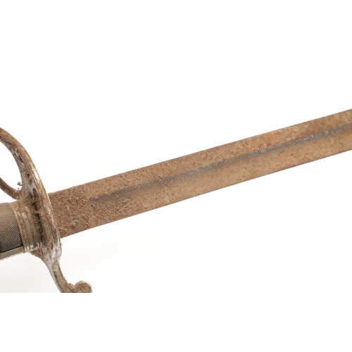 89 - AN 1821 PATTERN ROYAL ARTILLERY OFFICER'S SWORD. With a well decorated 85 cm pointed, single edged a... 