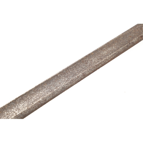 89 - AN 1821 PATTERN ROYAL ARTILLERY OFFICER'S SWORD. With a well decorated 85 cm pointed, single edged a... 