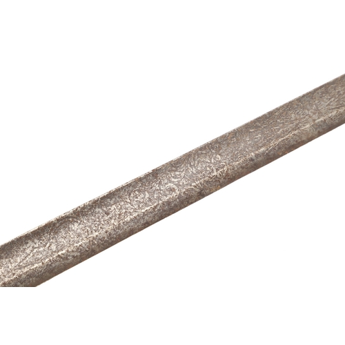 89 - AN 1821 PATTERN ROYAL ARTILLERY OFFICER'S SWORD. With a well decorated 85 cm pointed, single edged a... 
