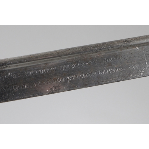 90 - A FINE GEORGE IV 1822 PATTERN SANDHURST PRESENTATION SWORD BY PROSSER, DATED 1822. A presentation sw... 