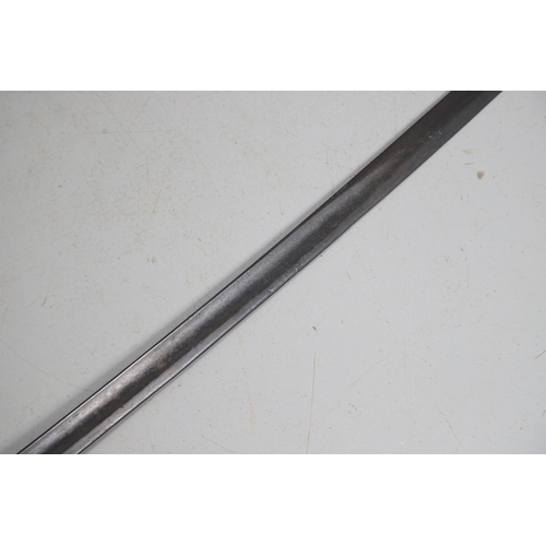 91 - A VICTORIAN 1822 PATTERN INFANTRY OFFICER'S SWORD. With an 80 cm slightly curved, pointed blade with... 