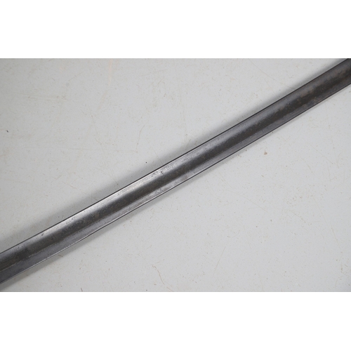 91 - A VICTORIAN 1822 PATTERN INFANTRY OFFICER'S SWORD. With an 80 cm slightly curved, pointed blade with... 
