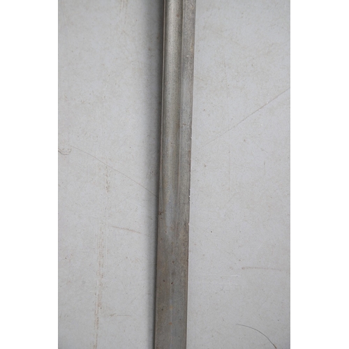 94 - AN 1834 PATTERN VICTORIAN FIRST LIFE GUARDS OFFICER'S SWORD. With a 94 cm straight blade with shallo... 