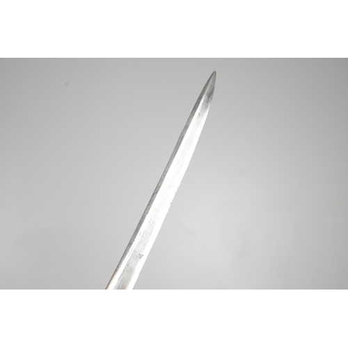 95 - A VICTORIAN 1845 PATTERN INFANTRY OFFICER'S SWORD AND SCABBARD. With an 81 cm spear pointed blade wi... 
