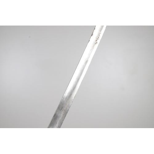 95 - A VICTORIAN 1845 PATTERN INFANTRY OFFICER'S SWORD AND SCABBARD. With an 81 cm spear pointed blade wi... 