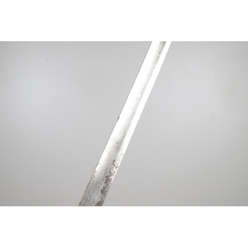 95 - A VICTORIAN 1845 PATTERN INFANTRY OFFICER'S SWORD AND SCABBARD. With an 81 cm spear pointed blade wi... 