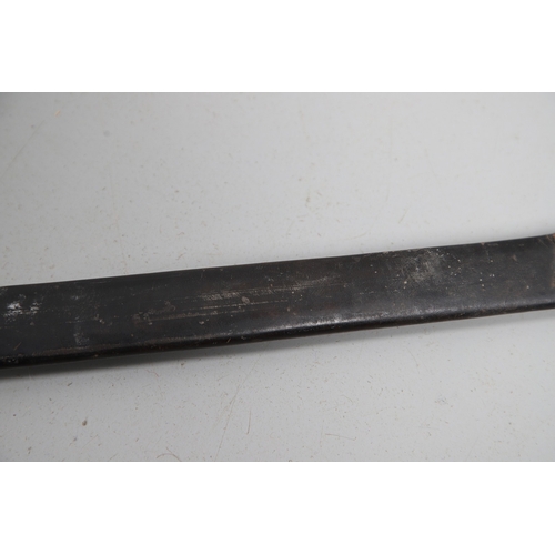 96 - A VICTORIAN 1854 PATTERN SWORD AND SCABBARD. An 1854 pattern sword with an 82 cm tapering, pointed p... 
