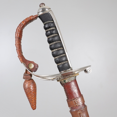 97 - AN 1854 PATTERN GRENADIER GUARDS OFFICER'S SWORD AND SCABBARD BY SMITH OF SAVILLE ROW. With an 82.5 ... 