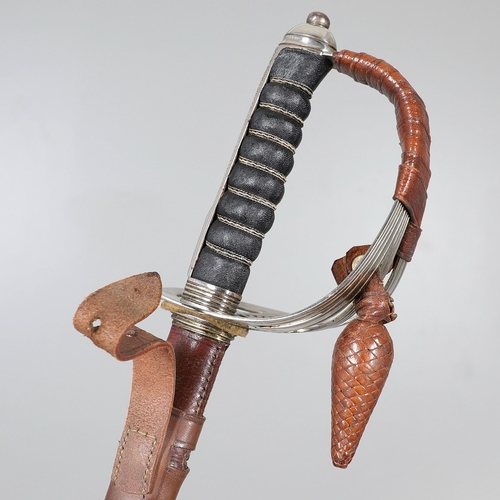 97 - AN 1854 PATTERN GRENADIER GUARDS OFFICER'S SWORD AND SCABBARD BY SMITH OF SAVILLE ROW. With an 82.5 ... 