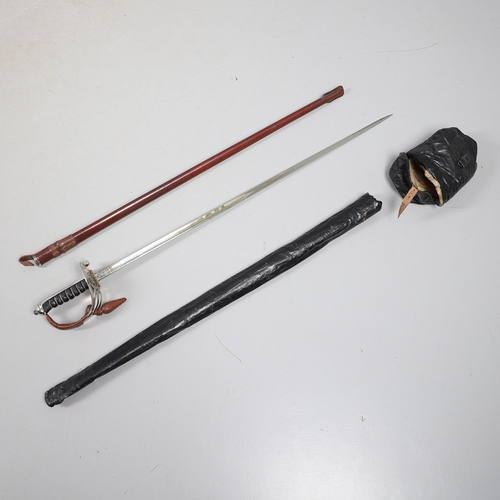 97 - AN 1854 PATTERN GRENADIER GUARDS OFFICER'S SWORD AND SCABBARD BY SMITH OF SAVILLE ROW. With an 82.5 ... 