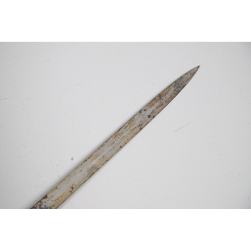 98 - A VICTORIAN 1854 PATTERN SWORD AND SCABBARD BY CATER AND CO. An 1854 pattern sword with an 83 cm sle... 