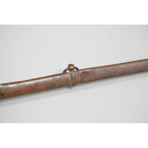 98 - A VICTORIAN 1854 PATTERN SWORD AND SCABBARD BY CATER AND CO. An 1854 pattern sword with an 83 cm sle... 
