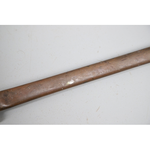 98 - A VICTORIAN 1854 PATTERN SWORD AND SCABBARD BY CATER AND CO. An 1854 pattern sword with an 83 cm sle... 
