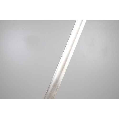 99 - AN 1890 PATTERN CAVALRY TROOPERS SWORD AND SCABBARD. With an 87 cm slightly curved and pointed blade... 