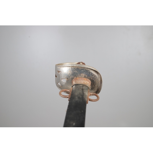 99 - AN 1890 PATTERN CAVALRY TROOPERS SWORD AND SCABBARD. With an 87 cm slightly curved and pointed blade... 