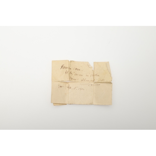 1005 - A SMALL COLLECTION OF ANCIENT COINS INCLUDING A GREEK COIN FROM RHODES AND OTHERS. A Greek coin, bus... 