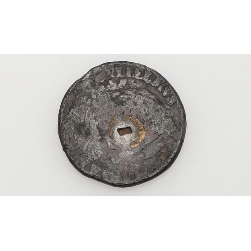 1012 - A WILLIAM AND MARY TIN FARTHING, THAMES FIND. A William And Mary Tin Farthing, double bust r. revers... 