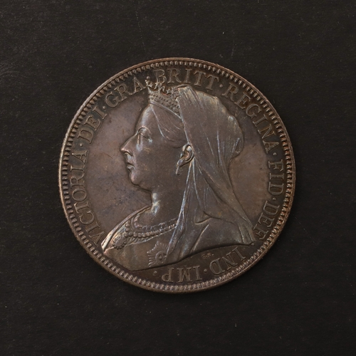 1043 - A QUEEN VICTORIA PROOF FLORIN, 1893. Proof Florin, old veiled bust l. Reverse three shields within a... 