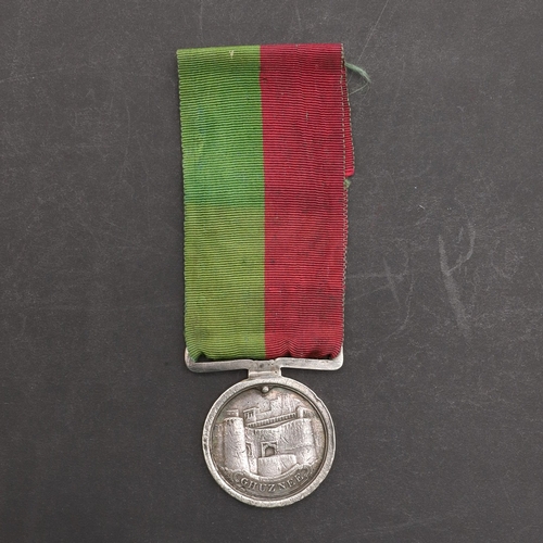 800 - A GHUZNEE MEDAL 1839 TO THE 1ST EUROPEAN REGIMENT. A Ghuznee medal, the gateway of the fortress at G... 