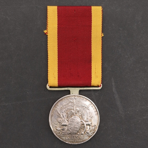 805 - A CHINA WAR MEDAL 1842 TO THE 98TH REGIMENT OF FOOT. A China War Medal 1842 named to George Palmer 9... 