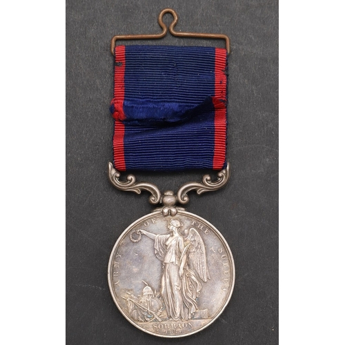 811 - A SUTLEJ MEDAL 1845-46 FOR SOBRAON TO THE 10TH REGIMENT. A Sutlej medal, the exurge of the reverse f... 
