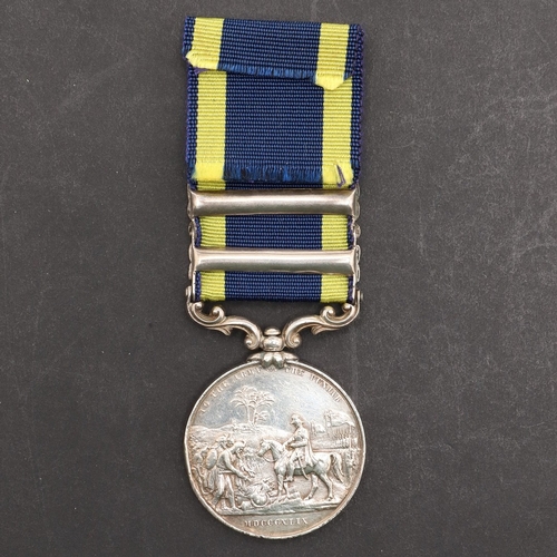 813 - A PUNJAB MEDAL 1849 TO 3 COMPANY 1 BATTALION BENGAL ARTILLERY. A Punjab medal 1849 with Goojerat and... 