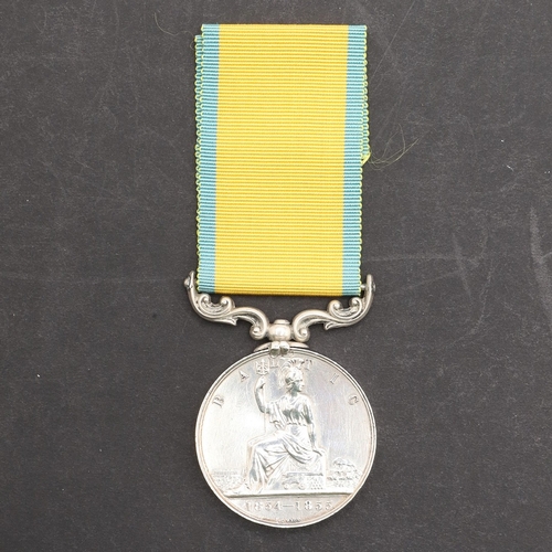 822 - A BALTIC MEDAL 1854-55 TO H.M.S. DUKE OF WELLINGTON AND A SURVIVOR OF THE DISASTER ABOARD H.M.S BOMB... 