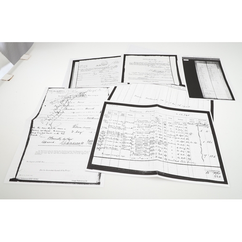 825 - A CRIMEA AND LONG SERVICE GROUP TO H.M. COAST GUARD. A Crimea medal 1854-56 with Sebastopol clasp, u... 