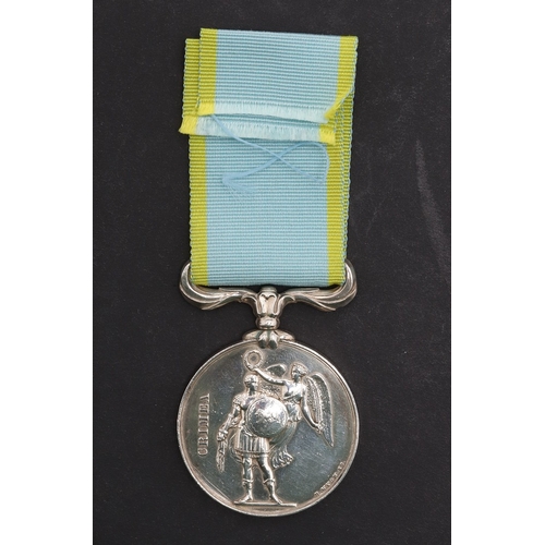 829 - A CRIMEA MEDAL 1854-56 WITHOUT CLASP TO THE LAND TRANSPORT CORPS. A Crimea medal 1854-56, without cl... 