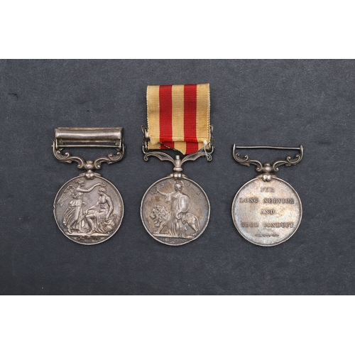833 - AN INDIAN MUTINY GROUP OF THREE TO THE RIFLE BRIGADE. An India General Service medal with Northwest ... 