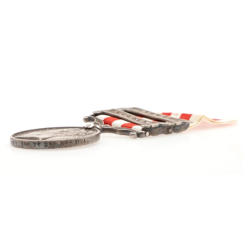 834 - A TWO CALSP INDIAN MUTINY MEDAL TO THE BENGAL HORSE ARTILLERY. An Indian Mutiny Medal with Lucknow a... 