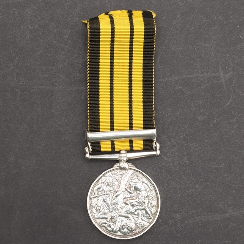 841 - AN ASHANTEE MEDAL 1873-74 WITH COOMASSIE CLASP TO THE RIFLE BRIGADE. An Ashantee Medal with Coomassi... 