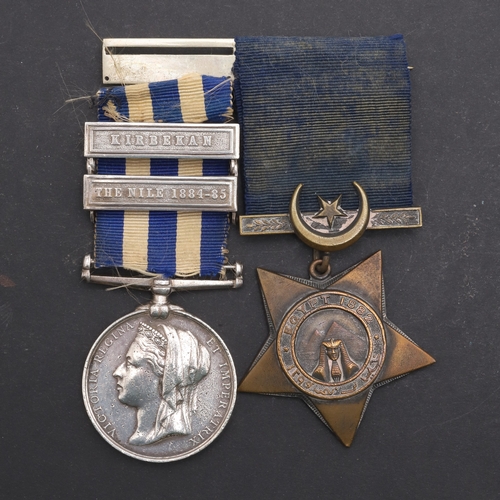 847 - A TWO CLASP EGYPT PAIR TO THE SOUTH STAFFORDSHIRE REGIMENT. A pair comprising Egypt medal with rever... 