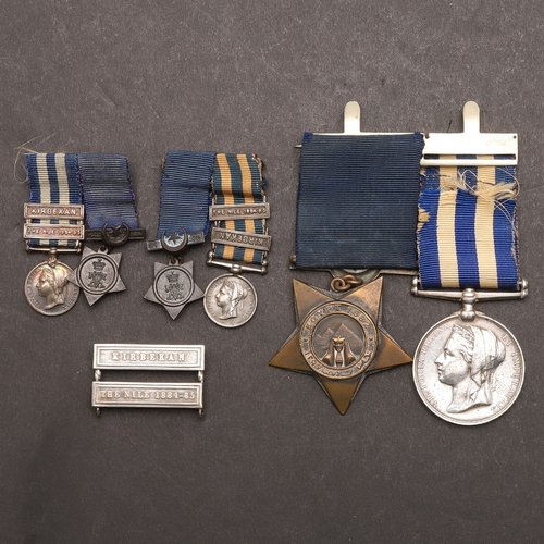 847 - A TWO CLASP EGYPT PAIR TO THE SOUTH STAFFORDSHIRE REGIMENT. A pair comprising Egypt medal with rever... 