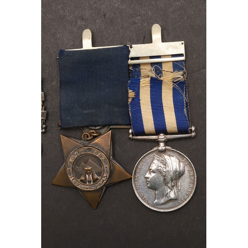 847 - A TWO CLASP EGYPT PAIR TO THE SOUTH STAFFORDSHIRE REGIMENT. A pair comprising Egypt medal with rever... 